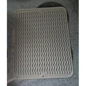 New Silicone Dish Drying Mat for Kitchen Counter, Eco-Friendly Quick Dry Dish